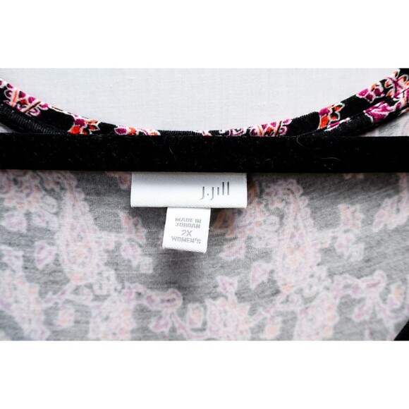 J. Jill Floral Paisley Sheath Dress Maxi 2X Plus - Picture 2 of 6